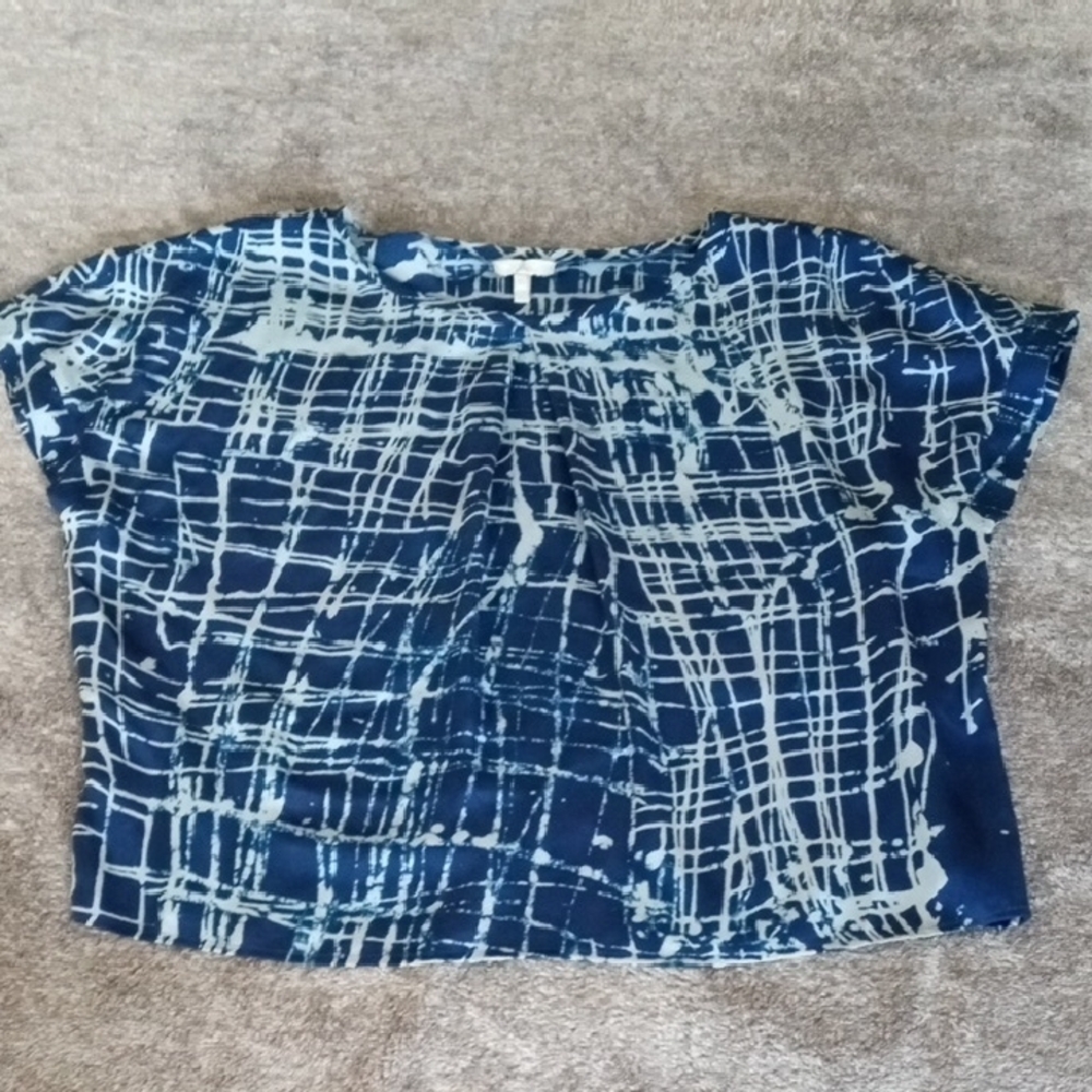 Joie Takala Blouse Abstract 100% Silk